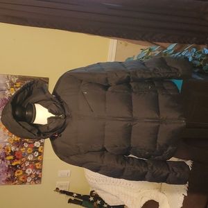 Black Rivet Down coat